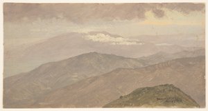 風景、ジャマイカ 作： Frederic Edwin Church