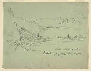 オーストリアの風景、1868年8月5日 作： Frederic Edwin Church