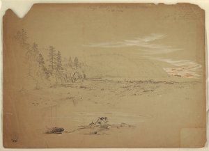 ロングズ エディ、グランド マナン島、カナダ 作： Frederic Edwin Church