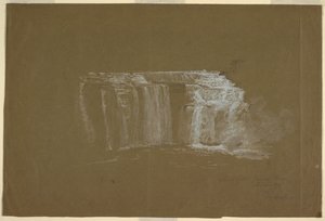ローワー フォールズ、ジェネシー川、ロチェスター、ニューヨーク 作： Frederic Edwin Church