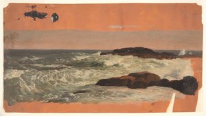 メインコースト、サーフィン 作： Frederic Edwin Church