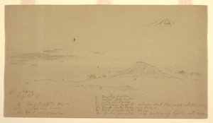 日没時のチンボラソ山 作： Frederic Edwin Church