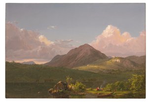 マウントデザート島のニューポート山、1851-53年 作： Frederic Edwin Church