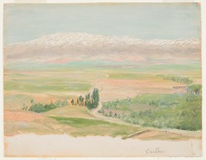 バールベック近くの山 作： Frederic Edwin Church