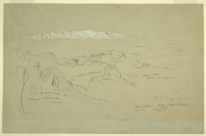 ヤフーフとバールベックの間のレバノン山