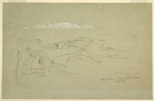 山YafoofとBaalbekの間のレバノン
