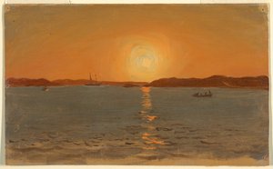ニューファンドランド、猫の頭 作： Frederic Edwin Church