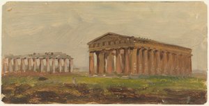 ペストゥム、ネプチューン神殿 作： Frederic Edwin Church
