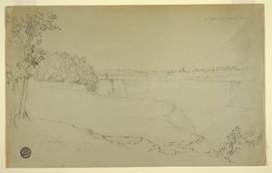 研究。 ナイアガラの滝。 作： Frederic Edwin Church