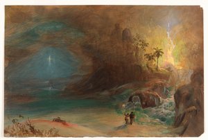 「トマス・コールへの神格化」のための習作 作： Frederic Edwin Church