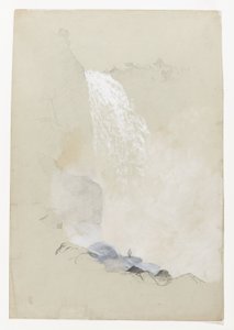 コロンビア、ボゴタ近郊のテケンダマ滝の研究 作： Frederic Edwin Church