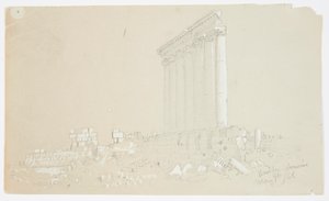 バルベックのサンライズの木星の寺院 作： Frederic Edwin Church