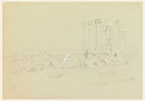 Semua [現在の as-Samu] が遠くにある寺院 作： Frederic Edwin Church