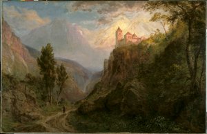 雪の聖母サンペドロ修道院、1879年。 作： Frederic Edwin Church