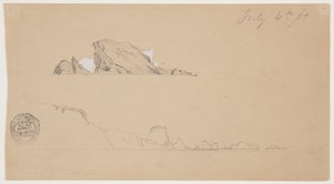 2 つの氷山 作： Frederic Edwin Church