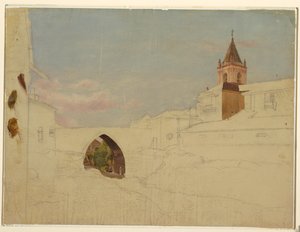 都市の未完のビュー 作： Frederic Edwin Church