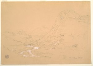 グアランダ近くの谷 作： Frederic Edwin Church