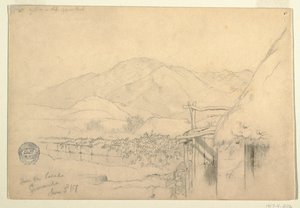 グアランダ、エクアドルのインからの眺め 作： Frederic Edwin Church