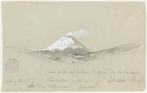 ハシエンダ サン アントニオ、エクアドルからコタパクシのビュー 作： Frederic Edwin Church
