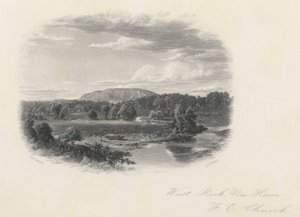 ニューヘイブン、ウェストロック 作： Frederic Edwin Church