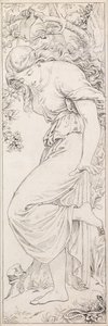 昇天教会のための偽りの毒舌（ペンとインク） 作： Frederic James Shields