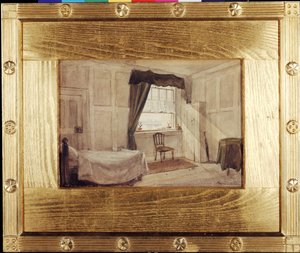 ウィリアム・ブレイクのワークルームとデスルーム、1880年頃（紙に水彩） 作： Frederic James Shields