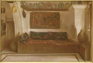 ロードスのリンドスにある家 作： Frederic Leighton