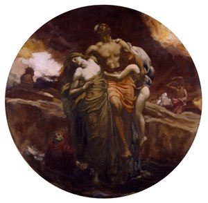 そして海はその中にいた死者をあきらめた、1891-92. 作： Frederic Leighton
