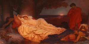 サイモンとイフィゲニア、1884 作： Frederic Leighton