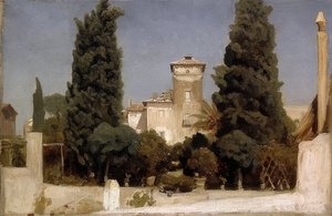 ヴィラマルタ、ローマ。 1860年代 作： Frederic Leighton
