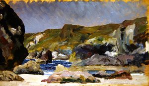 Kynance Cove（油彩・パネル） 作： Frederic Leighton