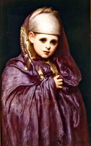 リトル・ファティマ（油彩・紙） 作： Frederic Leighton