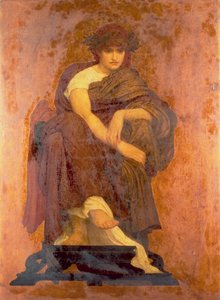 ムネモシュネ、ミューズの母 作： Frederic Leighton