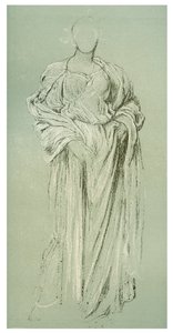 ダフネフォリアの研究、c1880-1882 作： Frederic Leighton