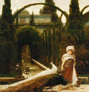 ムーア式庭園。グラナダの夢、1874 作： Frederic Leighton
