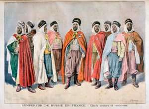 アラブ首長国連邦およびチュニジアの首長、1896年 作： Frederic Lix