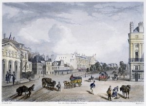 テンプル大通り - マルタンスの「1832年のパリ」にて 作： Frederic Martens