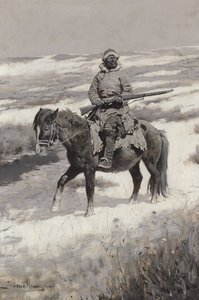満州の盗賊、1904年頃 作： Frederic Remington