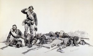 戦いの後 作： Frederic Remington
