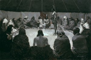私は白人に言います 作： Frederic Remington