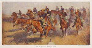 1860年の南部平原、1909年発行 作： Frederic Remington