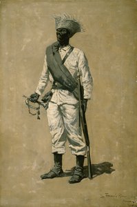 ゴメスの男性の一人、1899年 作： Frederic Remington
