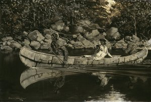 負傷した英国の将校を漕ぐ、1897年