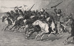 太陽極への突撃 作： Frederic Remington