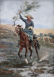 1886年のインディアン戦争における休戦の旗