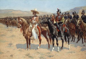 メキシコの少佐、1889 作： Frederic Remington