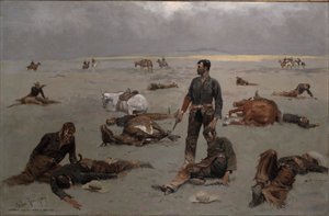 ブランドのない牛のコスト 作： Frederic Remington