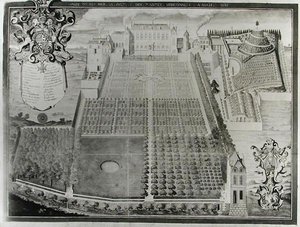 キングス薬用植物園、1636 作： Frederic Scalberge