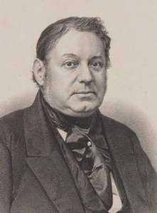 ピアニストで作曲家のアメデ・メローの肖像（1802～1874年）。 作： Frederic Sorrieu