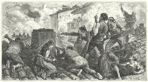 フランス軍に対するサラゴサの防衛 作： Frederic Theodore (after) Lix